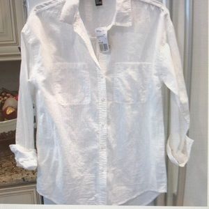 New white Cotten shirt
